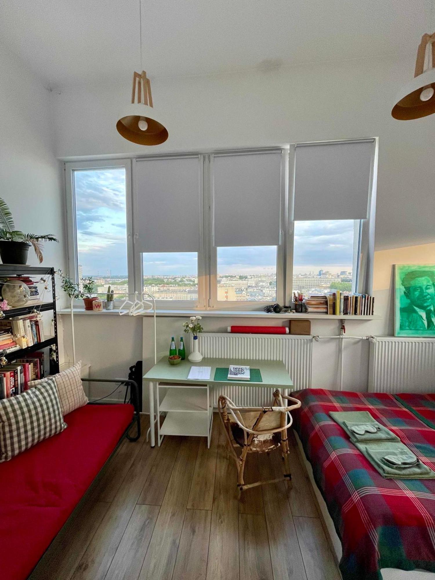 Atelier W Sercu Warszawy Z Panoramicznym Widokiem Apartment วอร์ซอ ภายนอก รูปภาพ